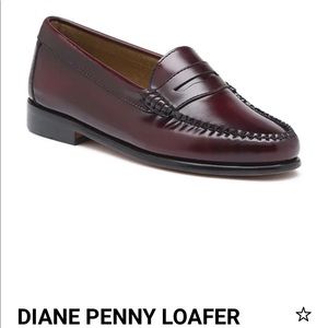 G. H. Bass Women’s Diane Penny Loafer 9 Burgundy
